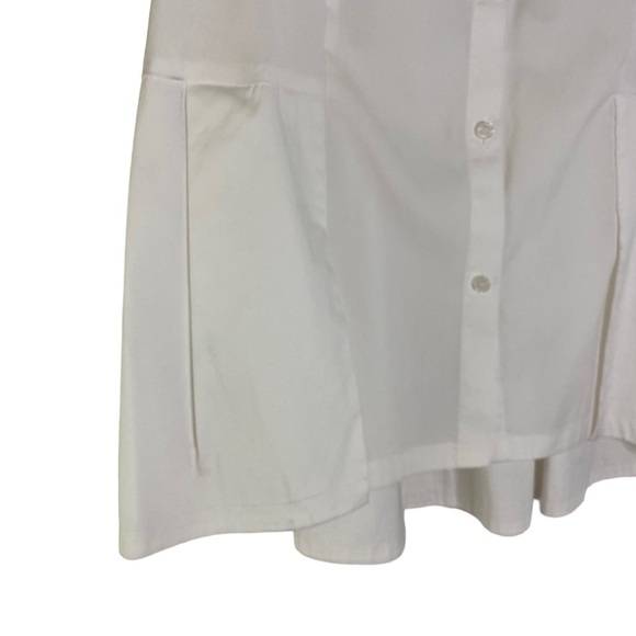 Charter Club Women's Sleeveless White Button-Up Blouse Size 4 Casual HSH - Picture 6 of 9